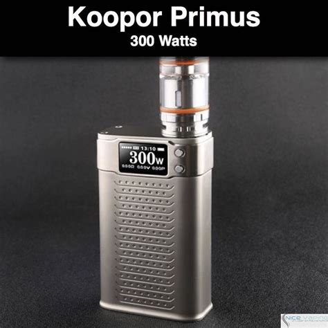 smok koopor primus 300w tc box steel mod|SMOK Koopor Primus 300W TC MOD 49.9USD.